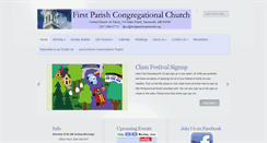 Desktop Screenshot of firstparishyarmouth.org