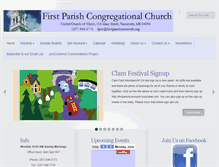 Tablet Screenshot of firstparishyarmouth.org